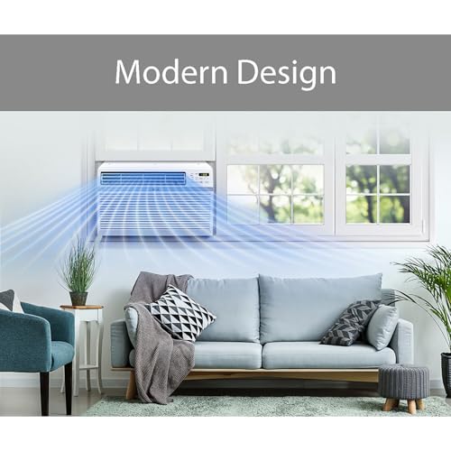 LG LW1217ERSM1 12,000 BTU Smart Window Air Conditioner, 115V, AC Window Unit for Rooms up to 550 Sq. Ft., Perfect for Kitchen or Living Room, Phone & Voice Control, Works with LG ThinQ, Amazon Alexa, Hey Google