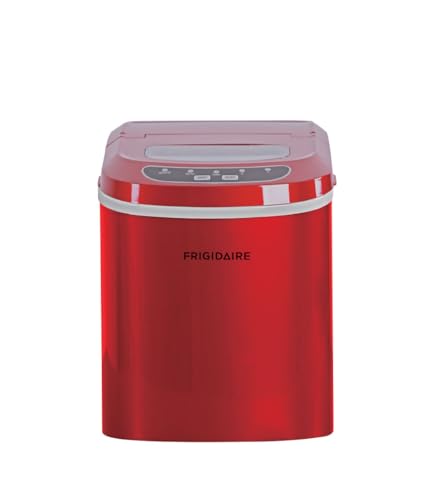 Frigidaire EFIC102-RED Compact Making Machine, Large Portable Ice Maker, Red, Medium