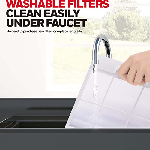 Honeywell MO08CESWK6 9,000 BTU Portable Air Conditioner for Bedroom, Living Room, Apartment, 115V, Cools Rooms Up to 400 Sq. Ft. with Dehumidifier & Fan, 24-hour Timer, Remote, White/Black