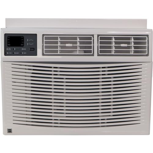 RCA ‎RACE1224-6COM 12,000 BTU 115V Window Mounted Air Conditioner & Dehumidifier with Remote Control, Window AC Unit for Apartment, Living Room, & Medium Rooms up to 450 Sq. Ft. in White