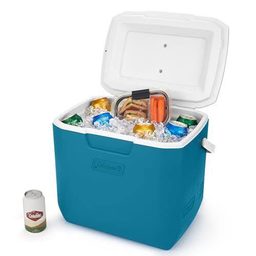 Coleman Chiller Series 30qt Insulated Portable Cooler, Hard Cooler with Ice Retention & Heavy-Duty Handle, Great for Beach, Picnic, Camping, Tailgating, Groceries, Boating & More
