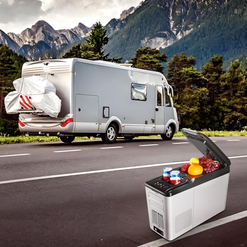 BODEGA 12 Volt Refrigerator, 16 Quart (15L) Car Fridge, Portable Refrigerator (5℉-68℉), 12/24V DC for Outdoor, Vehicles, Camping, Travel