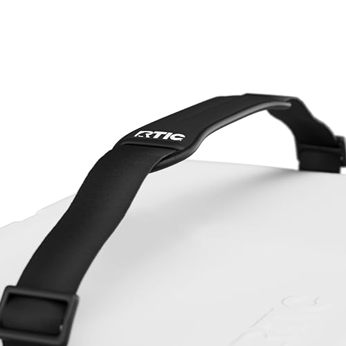 RTIC Ultra-Light 22 Quart Hard Cooler Insulated Portable Ice Chest Box for Drink, Beverage, Beach, Camping, Picnic, Fishing, Boat, Barbecue, 30% Lighter Than Rotomolded Coolers, White & Grey