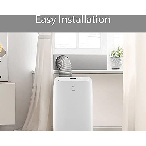 LG LP0621WSR 6,000 BTU Portable Air Conditioner, 115V, Cools 250 Sq.Ft. (10' x 25' Room Size), Portable Air Conditioner for Home with Quiet Operation, LCD Remote Control, and Window Installation Kit, White