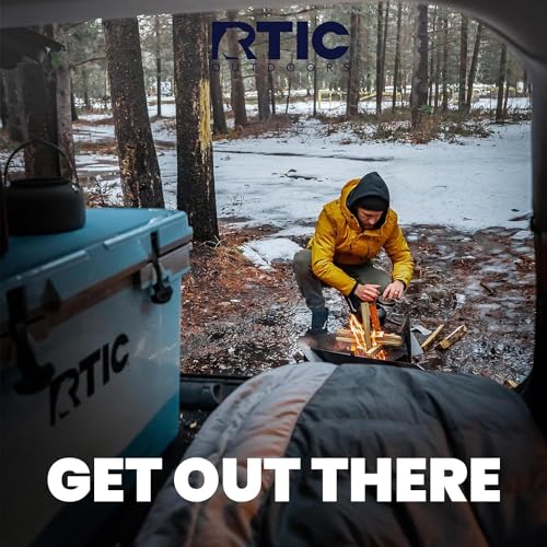 RTIC 45 QT Ultra-Tough Cooler Hard Insulated Portable Ice Chest Box for Beach, Drink, Beverage, Camping, Picnic, Fishing, Boat, Barbecue, Dark Grey