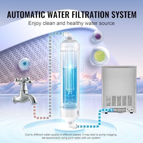 VEVOR SSX300 Commercial Ice Maker Machine, 330lbs/24H Ice Maker Machine with 88lbs Storage Capacity, 126 Ice Cubes in 12-15 Minutes, LED Digital Display Commercial Ice Maker for Bar Home Restaurant