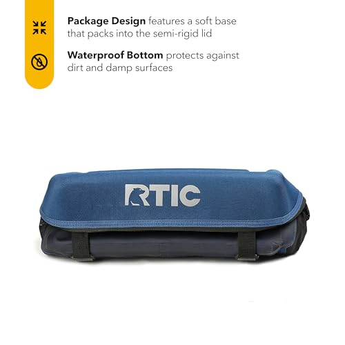 RTIC 15 Can Everyday Cooler, Soft Sided Portable Insulated Cooling for Lunch, Beach, Drink, Beverage, Travel, Camping, Picnic, for Men and Women, Navy