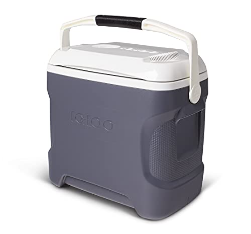 Igloo Portable Electric Coolers, 12v Cooler, Iceless Plug in Cooler, Electrice Ice Chest, Powered Cooler Hot/Cold