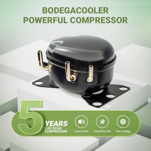 BODEGACOOLER 12 Volt Car Refrigerator, 34Quart (32L) Car Fridge Dual Zone, 12V Portable Freezer APP Control, RV Car Cooler -4℉-68℉ 12/24V DC 100-240V AC for Outdoor Camping Travel Vehicles Home Use