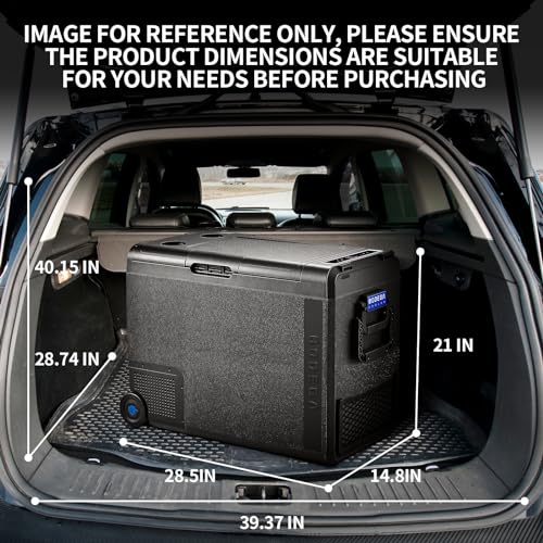 BODEGACOOLER 12 Volt Car Refrigerator, 61Quart（58L）Car Fridge Dual Zone, Protable Freezer WIFI APP Control, RV Electric Cooler -4℉-68℉ 12/24V DC 100-240V AC for Outdoor, Vehicles, Camping, Travel