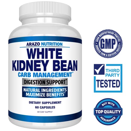 Arazo Nutrition White Kidney Bean Extract - Carb Blocker and Fat Absorber