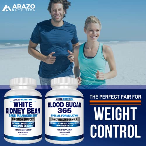Arazo Nutrition White Kidney Bean Extract - Carb Blocker and Fat Absorber