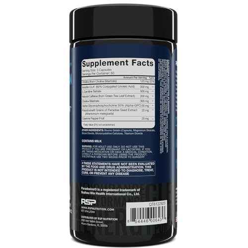 RSP QuadraLean Thermogenic Fat Burner Supplement