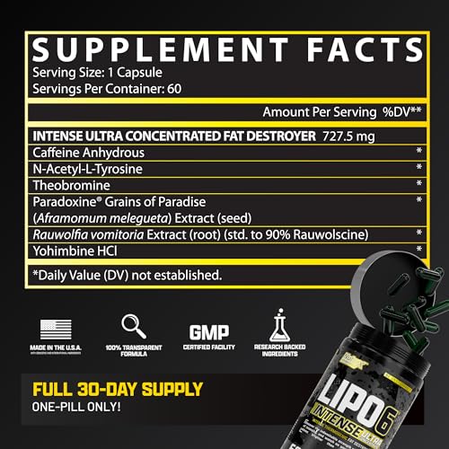 Lipo6 Black Intense Thermogenic Fat Burner 60 Pills