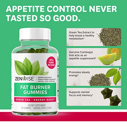 Zenwise Fat Burner Gummies - Green Tea and Garcinia