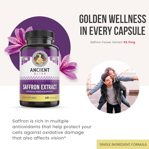 Saffron Extract Capsules for Mood and Weight Loss