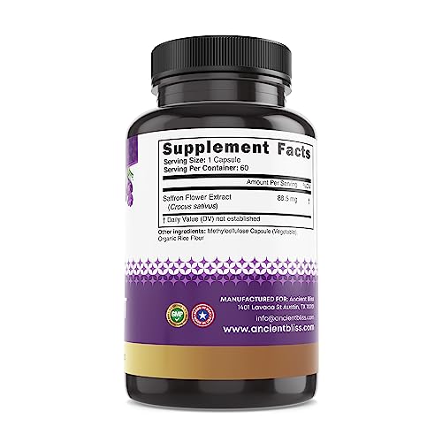 Saffron Extract Capsules for Mood and Weight Loss