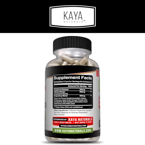 Kaya Naturals Keto Raspberry Ketone Weight Loss Boost