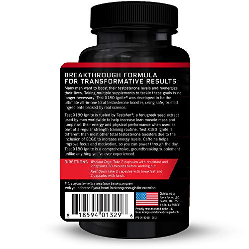 Test X180 Ignite: Testosterone Boost & Fat Burn