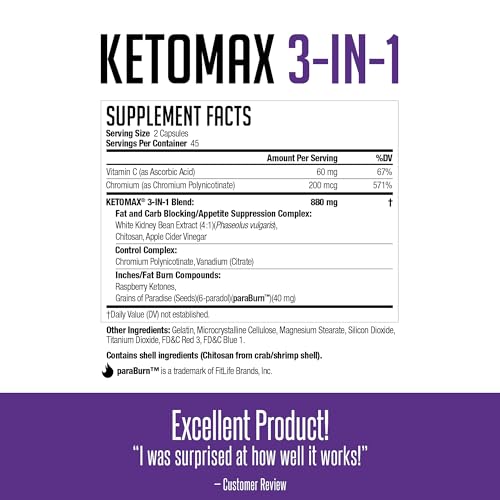Keto-Max 3-in-1 Fat Loss Support Capsules