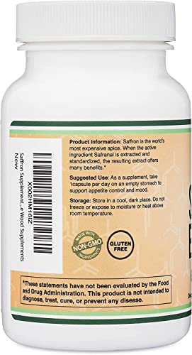 Vegan Saffron Capsules for Appetite Control - 210 Count