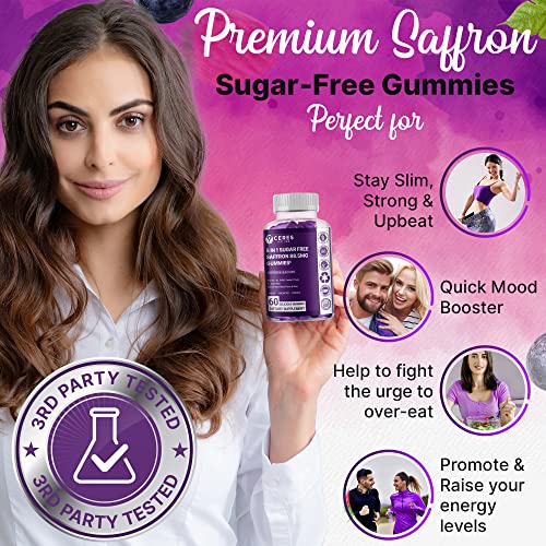 Saffron Extract Gummies for Appetite Control & Energy