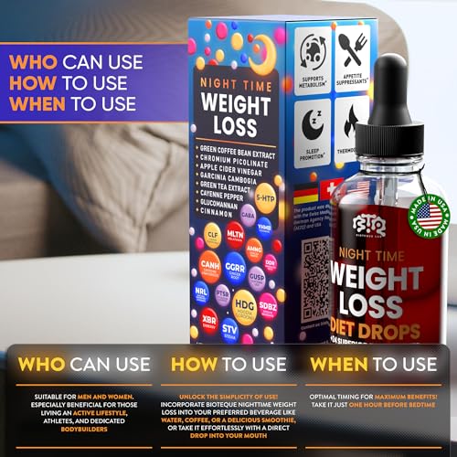 Nighttime Weight Loss Drops: Appetite Control & Boost