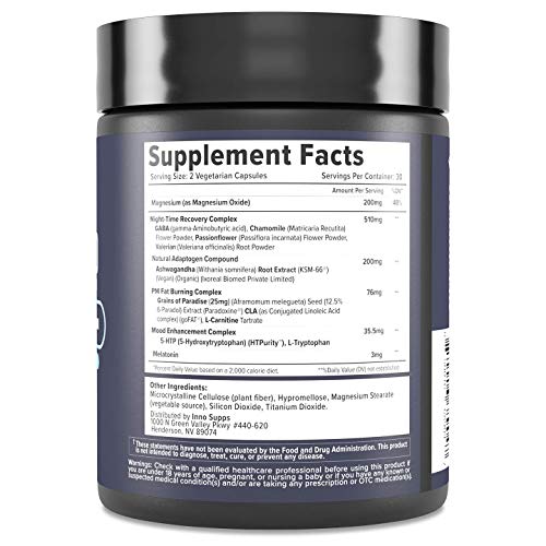 InnoSupps Night Shred: Fat Burner & Sleep Aid