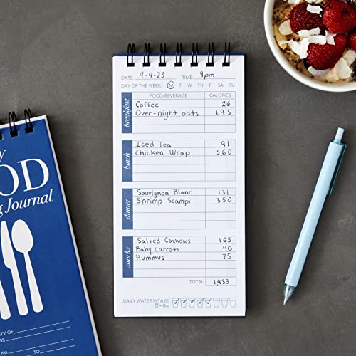 12-Pack Daily Food Journal for Weight Loss