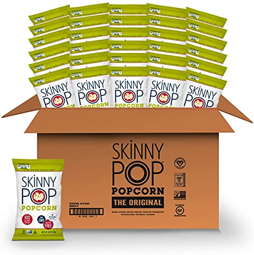 SkinnyPop Popcorn, Healthy Snacks, Gluten Free (30-Pack)
