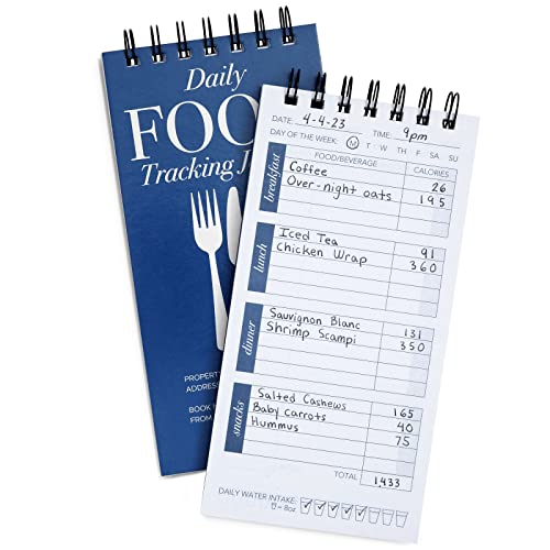 12-Pack Daily Food Journal for Weight Loss