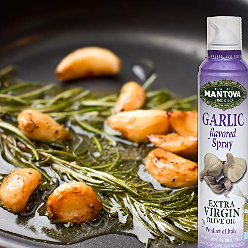 Mantova Garlic Infused Extra Virgin Olive Oil Spray, 8 oz