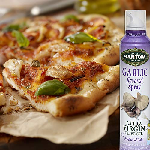 Mantova Garlic Infused Extra Virgin Olive Oil Spray, 8 oz