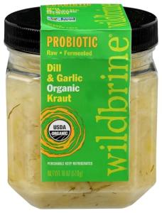 Wildbrine Dill Garlic Sauerkraut – 18 Oz Delight