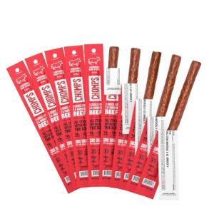 Chomps Grass-Fed Beef Jerky Snack Sticks 10-Pack