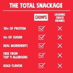 Chomps Grass-Fed Beef Jerky Snack Sticks 10-Pack