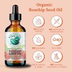 Organic Rosehip Oil for Radiant Skin 4 oz