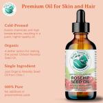 Organic Rosehip Oil for Radiant Skin 4 oz