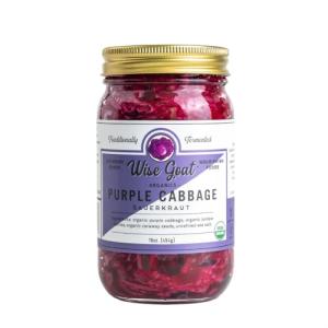 Organic Purple Cabbage Probiotic Sauerkraut 16oz