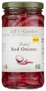 Jeff's Garden Pickled Red Onions, 12 Ounce Jar