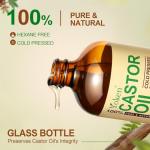 Pure Castor Oil in Glass - 16 oz