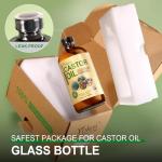 Pure Castor Oil in Glass - 16 oz