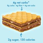Keto Chocolate Hazelnut Wafer Cookies - 16 Count