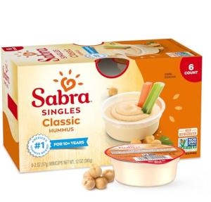 Sabra Classic Hummus Singles - Healthy Snacking Pack