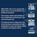 Lightly Caffeinated Mega Green Tea Extract Capsules