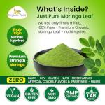 Organic Veda Moringa Leaf Powder, 16oz Transform Your Health