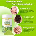Organic Veda Moringa Leaf Powder, 16oz Transform Your Health
