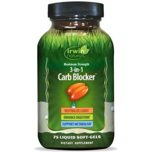 Irwin Naturals 3-in-1 Carb Blocker Softgels