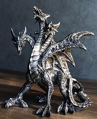 Ebros Legendary Three Headed Dragon Hydra Statue 8