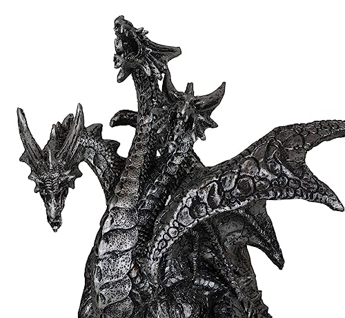 Ebros Legendary Three Headed Dragon Hydra Statue 8